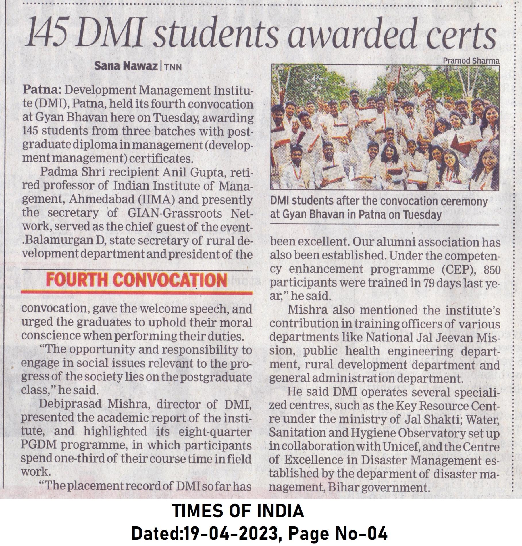Times of India 19-04-2023, Page No-04.jpg